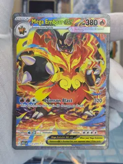 Mega Emboar EX 273/217 Evolutions Secret Rare Full Art Holo HP 380 - Image 1