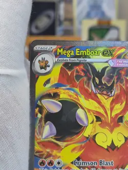 Mega Emboar EX 273/217 Evolutions Secret Rare Full Art Holo HP 380 - Image 4