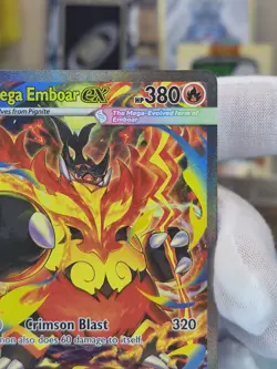 Mega Emboar EX 273/217 Evolutions Secret Rare Full Art Holo HP 380 - Image 5
