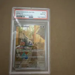 2024 Pokemon SVP Black Star Promo Full Art Mimikyu #75 Paldean Fates PSA 8 TCG - Image 1
