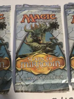 Extremely Rare Magic The Gathering (MTG) Scars Of Mirrodin 6-card Booster Pack - Image 3