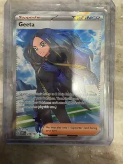 Geeta 218/197 Ultra Rare Obsidian Flames Pokemon Near Mint - Image 1