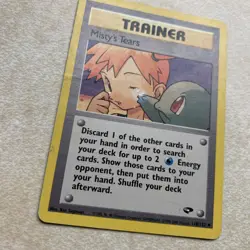 Pokemon TCG Misty's Tears Banned 118/132 Reg. Unlimited Gym Challenge Vintage - Image 2