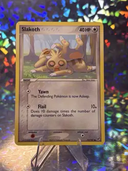 Pokemon TCG Slakoth EX Deoxys 73/107 Regular Common - Image 1