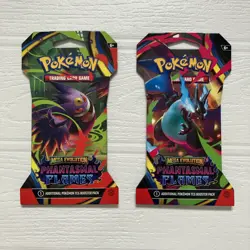 Pokemon Destined Rivals & Phantasmal Flames Sleeved Booster Pack (X4) New Sealed - Image 4