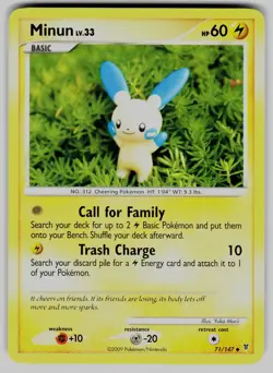 Minun 71/147 Uncommon Supreme Victors Pokemon Near Mint - Image 1