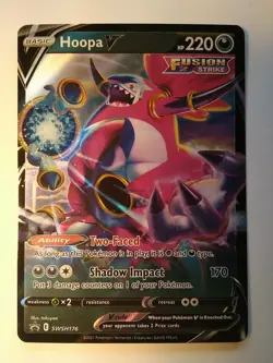 Hoopa V SWSH176 - Black Star Promo - Ultra Rare Holo Pokemon Mint Free Ship! - Image 1