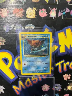 Pokemon TCG Kabutops Neo Discovery Holo Card 6/75 Unlimited Rare - LP - Image 1