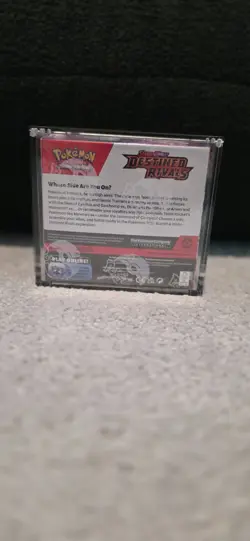 Pokemon Destined Rivals Sealed Booster Box with Acrylic Case - Image 2