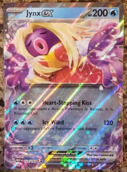 Pokemon TCG Jynx EX 124/165 Holo SV Scarlet & Violet 151 Card NM Condition - Image 1