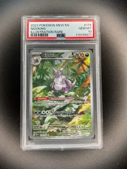 2023 Pokemon Mew EN Nidoking Illustration Rare #174 PSA 10 - Image 1