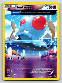 Tentacool 71/160 Uncommon Primal Clash Pokemon Reverse Holo Lightly Played - Image 1