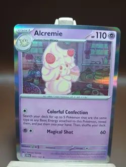 Pokemon Stellar Crown Alcremie 065/142 Rare Holo - NM - Image 1