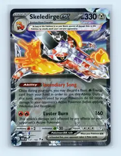 Pokemon tcg SV04: Paradox Rift Skeledirge ex Near Mint or Better - Image 1