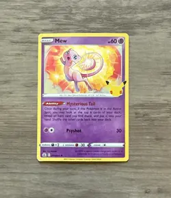 Pokemon TCG Mew Holo 011/025 Sword & Shield Celebrations - Image 1