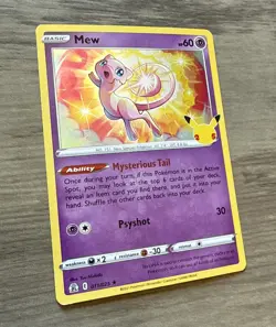 Pokemon TCG Mew Holo 011/025 Sword & Shield Celebrations - Image 3