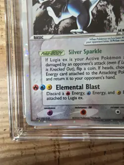Pokemon Lugia ex 105/115 Unseen Forces ACE 9 STRONG SUBS not PSA - Image 5