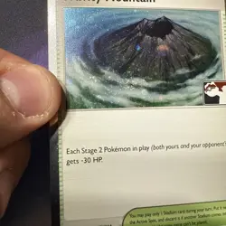 Play! Pokemon Prize Pack 7 Surging Sparks Cosmo Holo 177/191 Gravity Mountain NM - Image 2