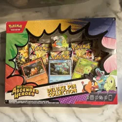 Pokemon TCG Mega Evolution Ascended Heroes Deluxe Pin Box Promo Booster - Image 1