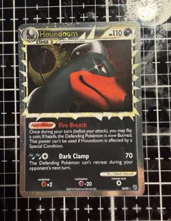 Pokemon TCG Houndoom (PRIME) 82/90 Undaunted Holo - Image 1