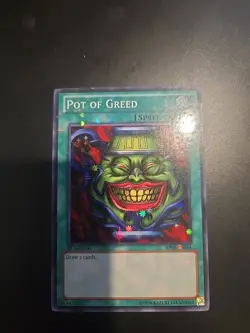 Yu-Gi-Oh TCG Pot Of Greed BP01-EN034 1st Edition Starfoil Rare Card NM - Image 1