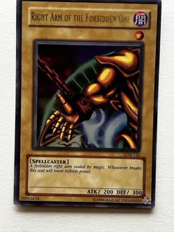 Konami Right Arm of the Forbidden One LOB-122 Blue Eyes Ultra Rare Unlimited - Image 1