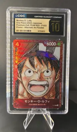 ⭐FILM RED MONKEY D. LUFFY JAPANESE ONE PIECE CGC 10 PRISTINE⭐ - Image 1