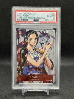 2022 ONE PIECE JPN 25TH ANNIVERSARY PREMIUM COLLECTION NICO ROBIN PSA 10 - Image 1