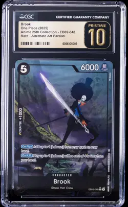 2025 ONE PIECE EB02-ANIME 25TH COLLECTION ALT ART #048 BROOK CGC 10 PRISTINE - Image 1