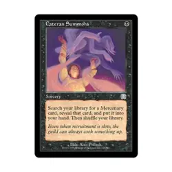 WOTC MtG Mercadian Masques Cateran Summons (U) (Foil) EX - Image 1