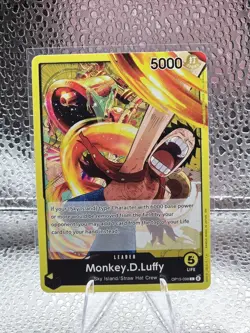 One Piece TCG Monkey.D.Luffy OP15-098 Leader English 5000 Power - Image 1