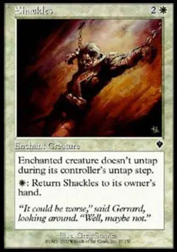 Shackles -Foil Medium Play MTG Invasion - Image 1