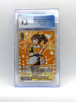 CGC 9.5 Gem Mint Towards the Future Together Matsuri Hololive Weiss Schwarz Card - Image 1