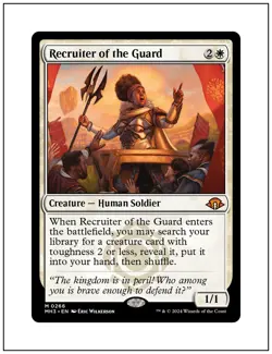 1x Recruiter of the Guard, Modern Horizons 3, Magic MTG NM - Image 1