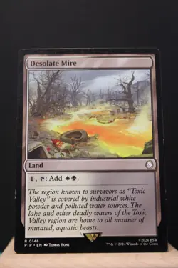 Desolate Mire Rare Land MP Fallout MTG Cards Magic the Gathering | ManaFam| - Image 1