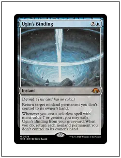 1x Ugin's Binding, Modern Horizons 3, Magic MTG NM - Image 1