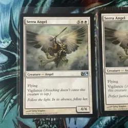 x2. Serra Angel FDN Foundations MTG 147 UNCOMMON MINT X2 - Image 4