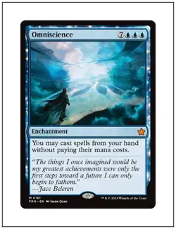 1x Omniscience, Foundations, Magic MTG NM - Image 1