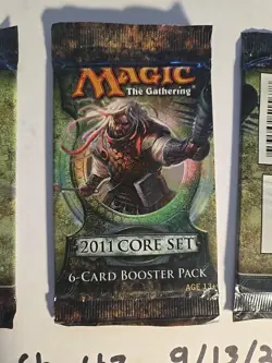 Extreamly Rare Magic The Gathering (MTG) 2011 Core Set (M11) 6-Card Booster Pack - Image 3