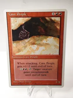 MTG - 4th Edition - Cave People - Uncommon - Near Mint - Image 1