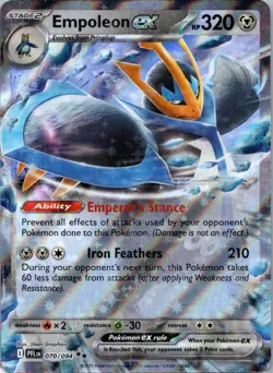 Pokemon TCG Empoleon ex 070/94 Phantasmal Flames Holo NM - Image 1