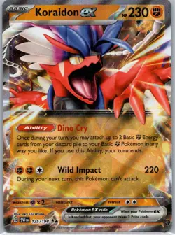 Pokemon TCG Koraidon ex 125/198 Scarlet Violet Holo NM - Image 1