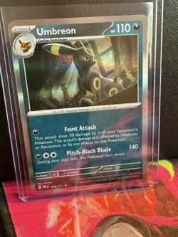 Umbreon 059/131 Prismatic Evolutions Holo Rare Pokemon TCG Scarlet & Violet - Image 1