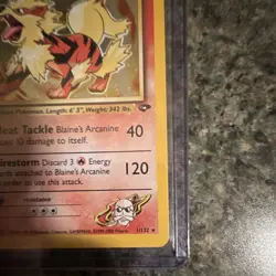 Pokemon Blaine's Arcanine 1/132 Gym Challenge Holo Rare 2000 English Unlimited - Image 4