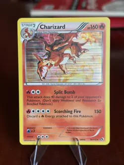 Pokemon TCG Charizard Legendary Treasures 19/113 Holo Rare LP - Image 1