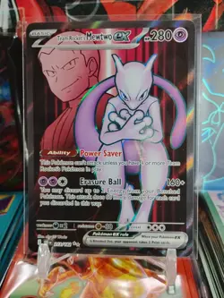 Pokemon TCG Team Rocket's Mewtwo ex 213/182 Full Art NM - Image 2