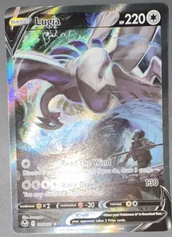 Pokemon TCG Lugia V 186/195 Ultra Rare Full Art Holo 220 HP English 2022 - Image 2