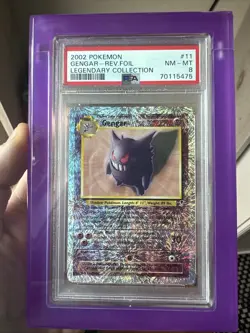Pokemon Gengar 11/110 Legendary Collection Reverse Holo Rare PSA 8 NM-MT - Image 1