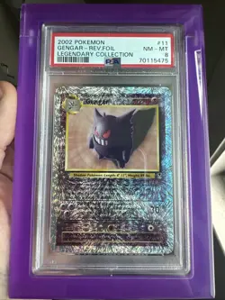 Pokemon Gengar 11/110 Legendary Collection Reverse Holo Rare PSA 8 NM-MT - Image 3