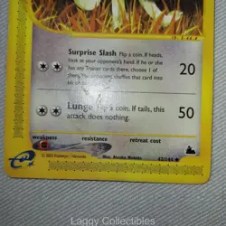Pokemon Skyridge 42/144 Persian - Uncommon - Damaged - Image 3